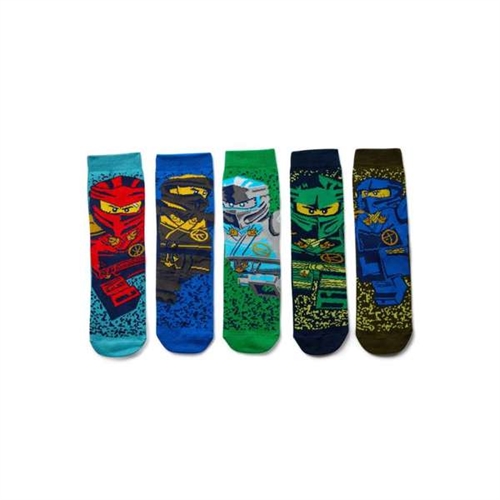 Lego Ninjago strømper 5 pak LWAGAN 609